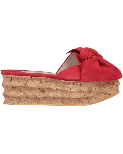Paloma Barceló Mules & Clogs - Red