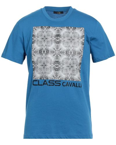 Class Roberto Cavalli T-Shirt Cotton - Blue