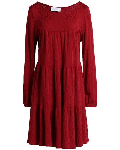 Soallure Short Dress - Red