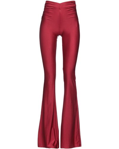 Aniye By Burgundy Trousers Polyester, Elastane - Red