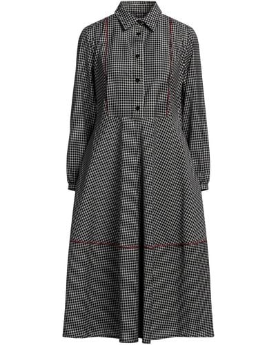 High Midi Dress - Gray