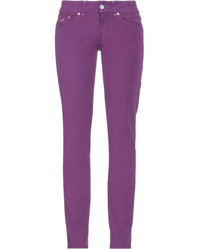Jacob Coh?n Pants Cotton, Elastane - Purple