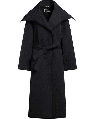 Elisabetta Franchi Overcoat & Trench Coat - Black