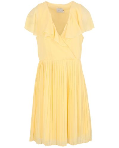 Vila Short Dress - Yellow
