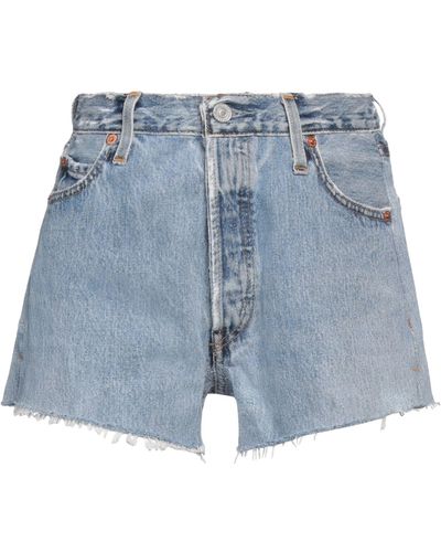 RE/DONE with LEVI'S Denim Shorts - Blue