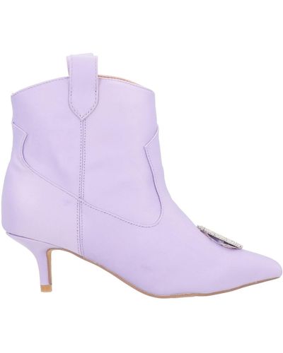 Gaelle Paris Ankle Boots - Purple