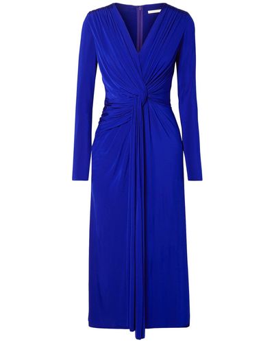 Jason Wu Twist-front Stretch-jersey Midi Dress - Blue