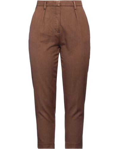 Mason's Cropped Trousers - Brown