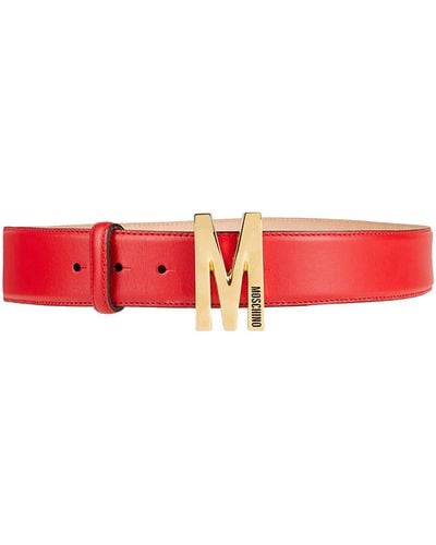 Moschino Cinturón - Rojo