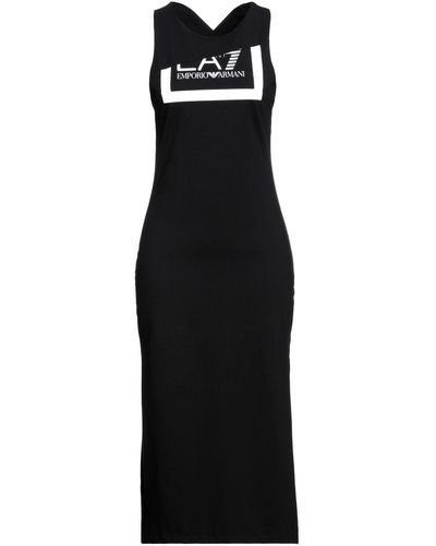 EA7 Vestido midi - Negro