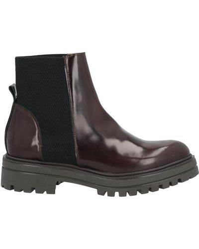 KARIDA Ankle Boots Leather, Textile Fibers - Black