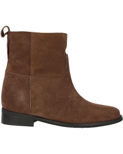 GISÉL MOIRÉ Ankle Boots - Brown