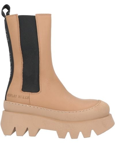 Replay Ankle Boots - Natural