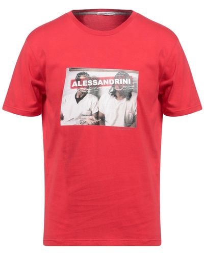 Grey Daniele Alessandrini T-shirt - Red