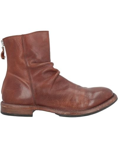 Moma Tan Ankle Boots Soft Leather - Brown