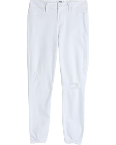 PAIGE Pants Cotton, Tencel, Polyester, Elastane - White