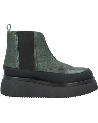 Pollini Dark Ankle Boots Leather - Black
