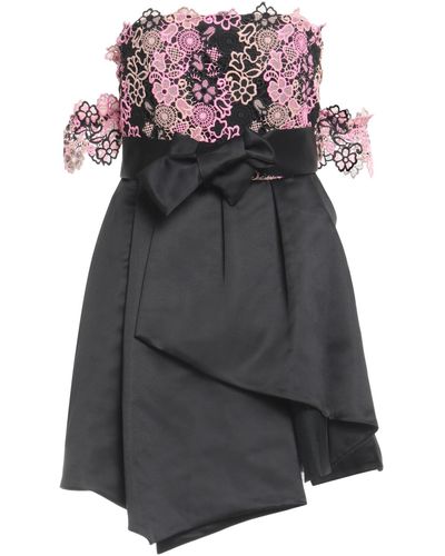 Pinko Mini Dress Polyester, Cotton - Gray