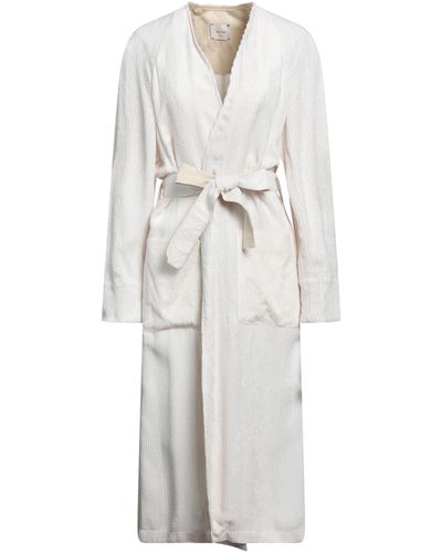 Alysi Overcoat & Trench Coat - White