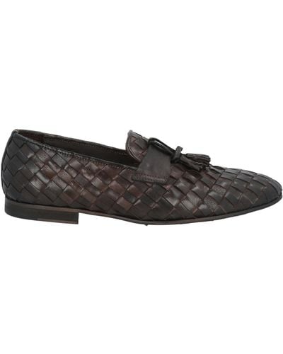 Pawelk's Dark Loafers Leather - Gray