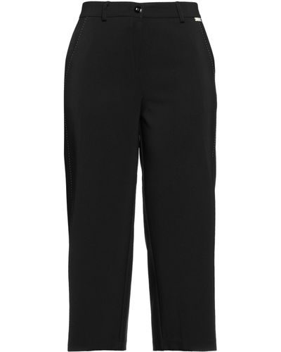 CafeNoir Cropped Pants - Black
