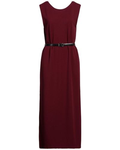 ViCOLO Burgundy Maxi Dress Polyester, Elastane - Purple
