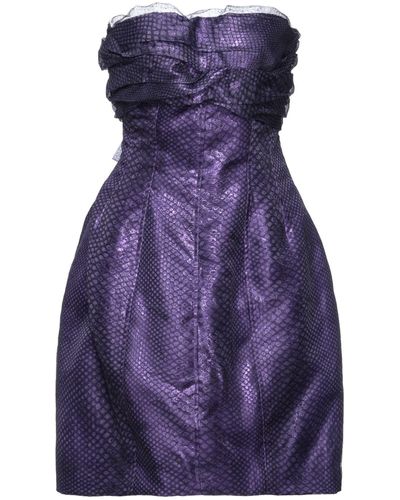 Ermanno Scervino Mini Dress - Purple