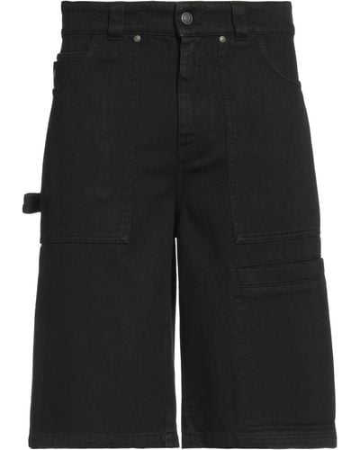 MSGM Denim Shorts - Black