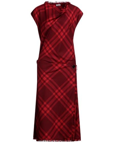 Burberry Midi Dress - Red
