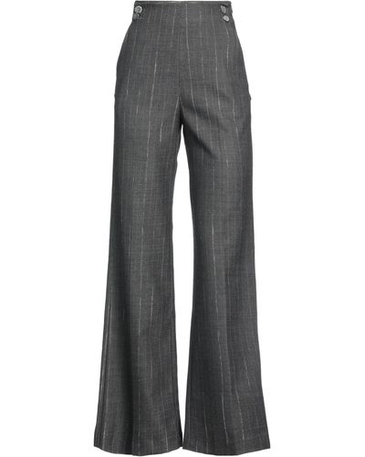 SIMONA CORSELLINI Lead Trousers Polyester, Viscose, Wool, Elastane - Grey
