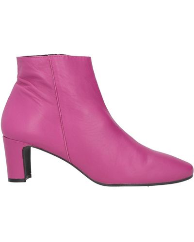 Daniele Ancarani Light Ankle Boots Soft Leather - Purple