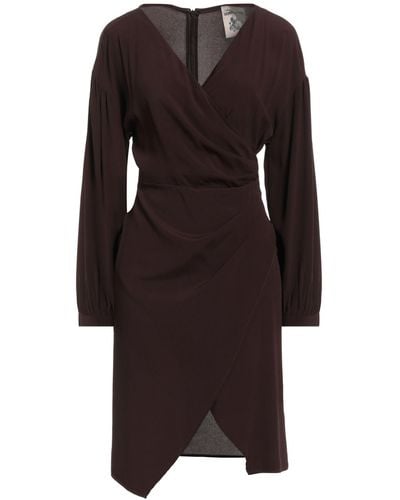 Semicouture Mini Dress - Brown