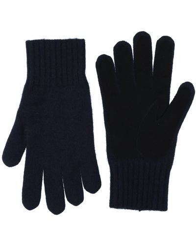 Vince Gloves Cashmere, Soft Leather - Blue