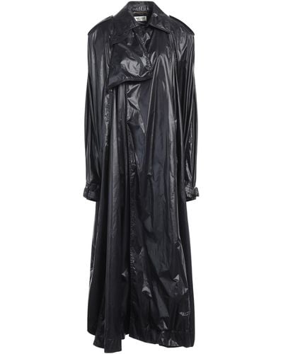 Saint Laurent Overcoat & Trench Coat Polyamide - Black