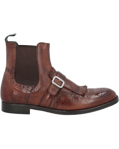 Green George George Ankle Boots Leather - Brown