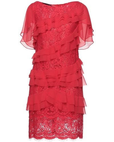 Talbot Runhof Short Dress - Red