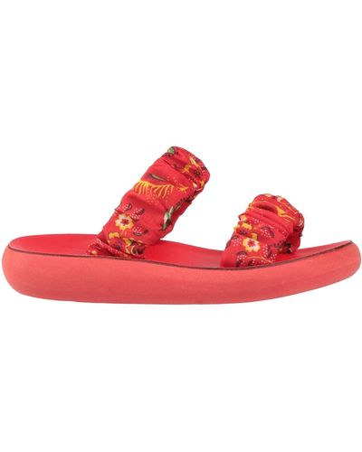 Ancient Greek Sandals Sandals - Red