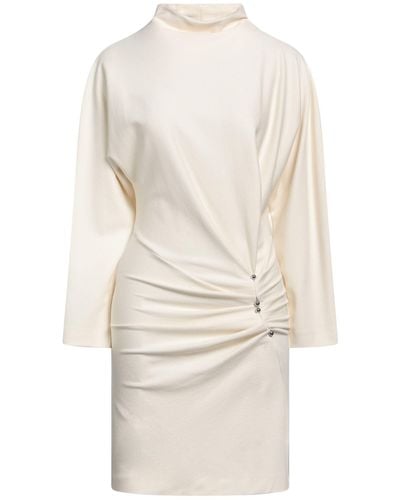 Dondup Mini Dress Viscose, Polyamide, Elastane - White