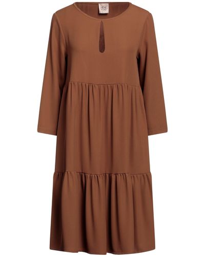 MÊME ROAD Mini Dress - Brown