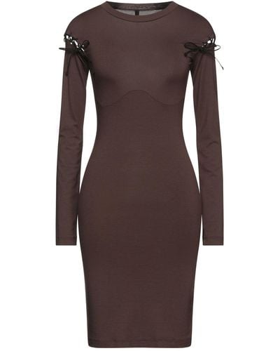 Unravel Project Mini Dress - Brown