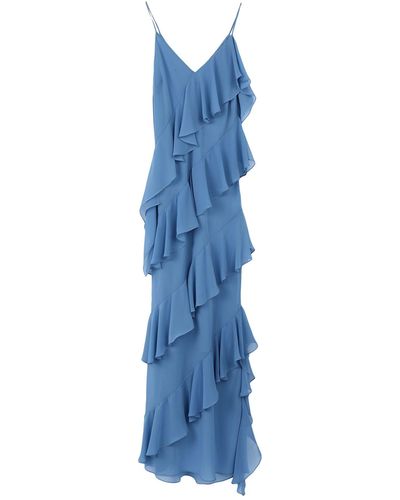 RUE DU BAC Pastel Maxi Dress Polyester - Blue