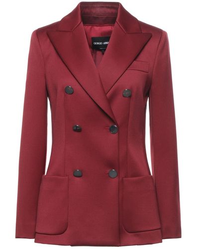 Giorgio Armani Suit Jacket - Red