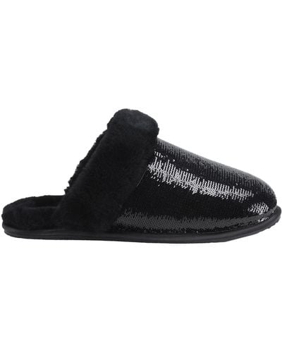 UGG Zapatillas shearling negras con lentejuelas - Negro