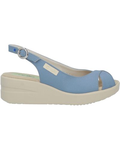 AGILE by RUCOLINE Slate Sandals Textile Fibers - Blue