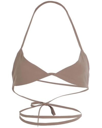 N°21 Bikini-Oberteil - Grau