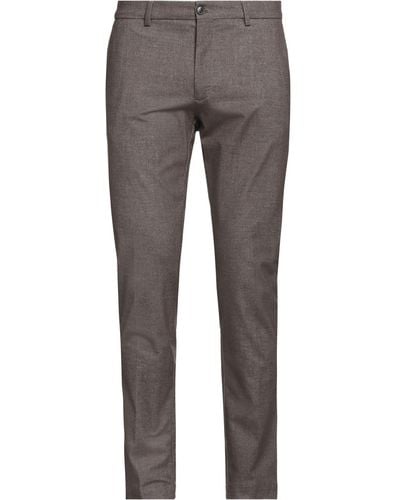Liu Jo Liu •Jo Khaki Trousers Cotton, Polyester, Viscose, Elastane - Grey