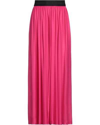 MSGM Fuchsia Midi Skirt Viscose - Pink