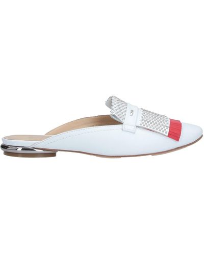 Norma J. Baker Mules & Clogs Calfskin - White