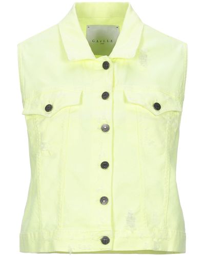 Gaelle Paris Denim Outerwear - Yellow