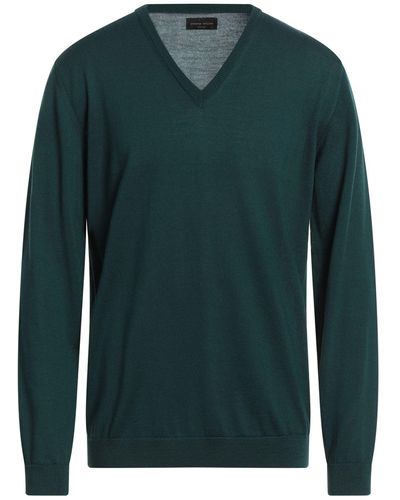Roberto Collina Emerald Sweater Merino Wool - Green